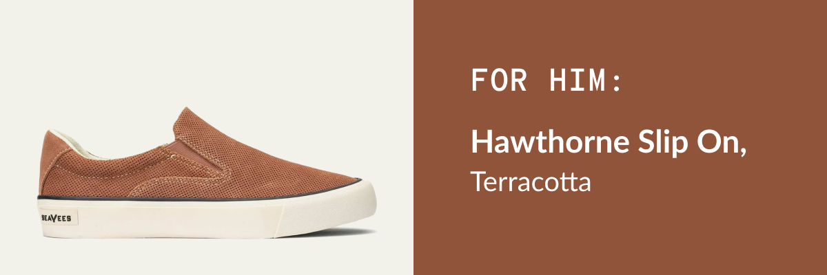 For Him: Hawthorne Slip On, Terracotta