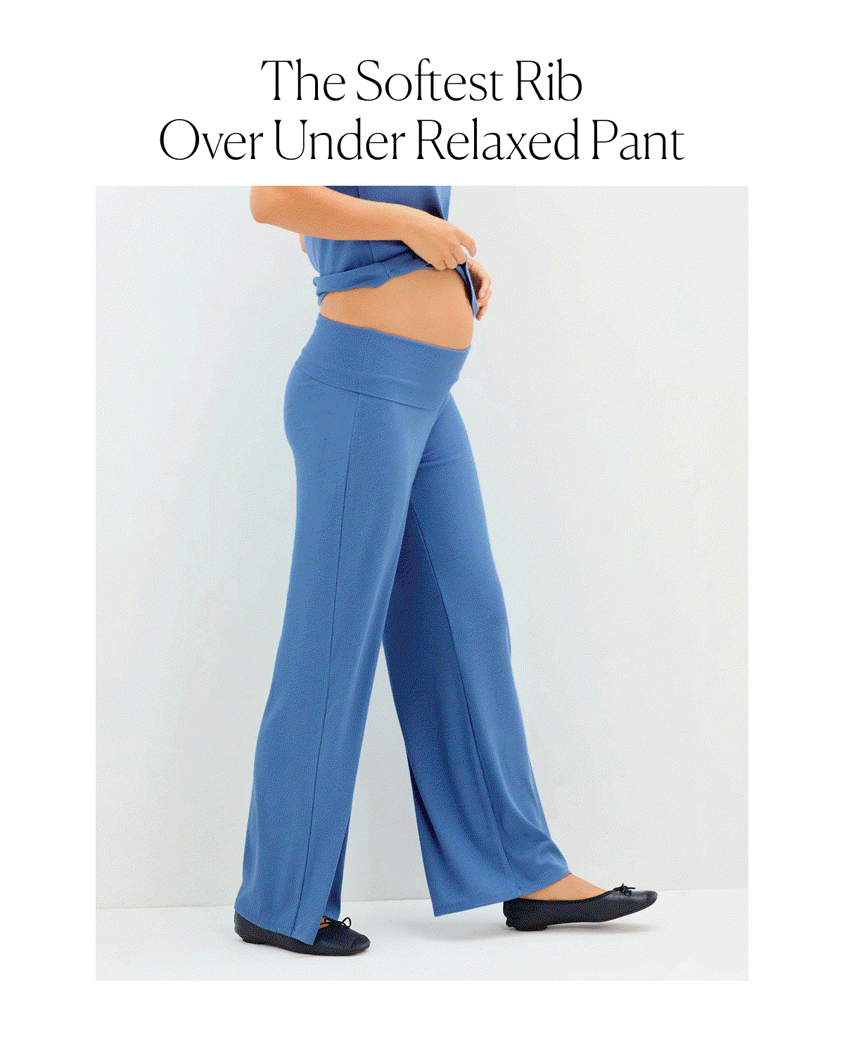 The Softest Rib Over Under Pant