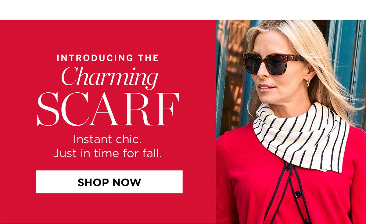 Introducing the Charming Scarf | Shop Now