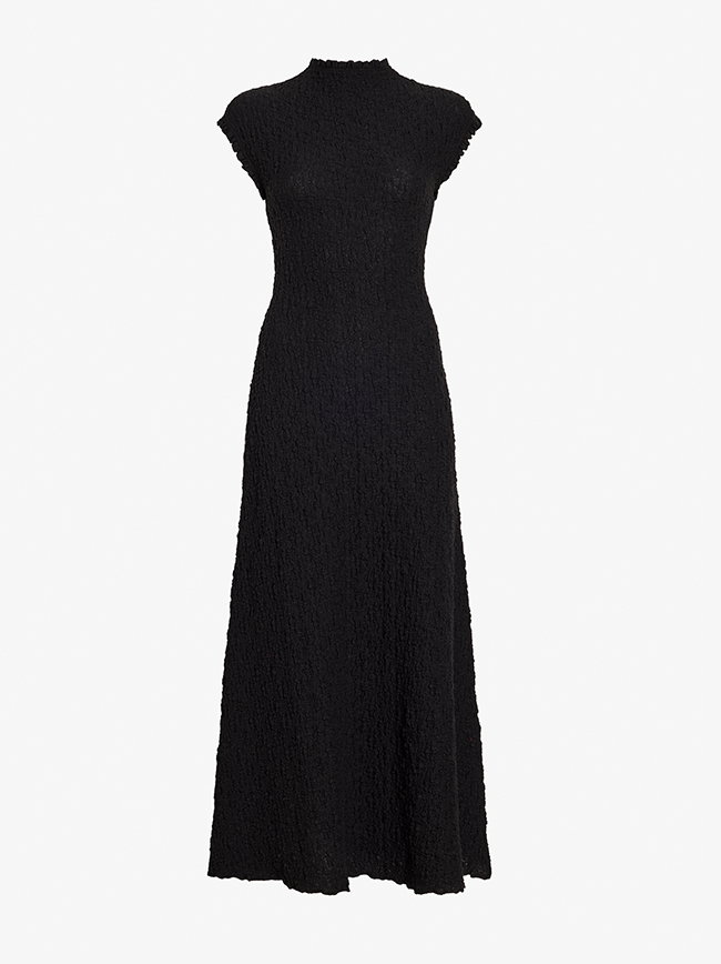 Cleo Dress in Jersey Jacquard in Black