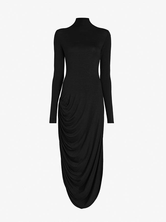 Imogen Dress in Soft Jersey in Black