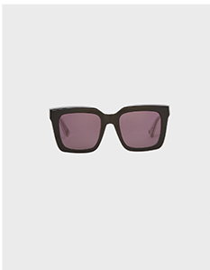 Black and White Square Frame Sunglasses