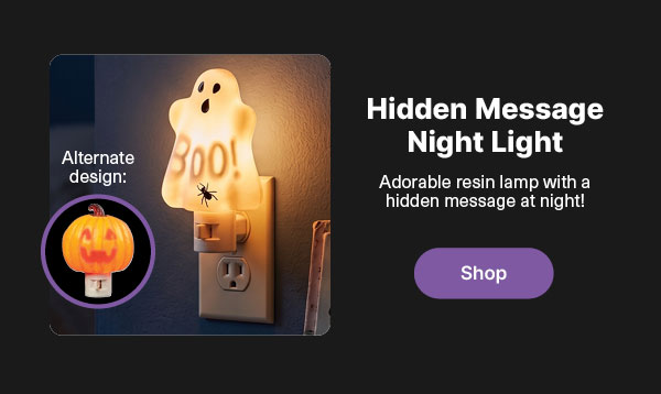 Hidden Message Halloween Night Light