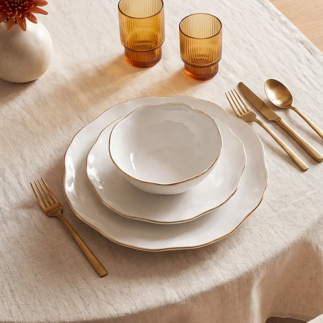 Blue Bay Porcelain Dinnerware Set
