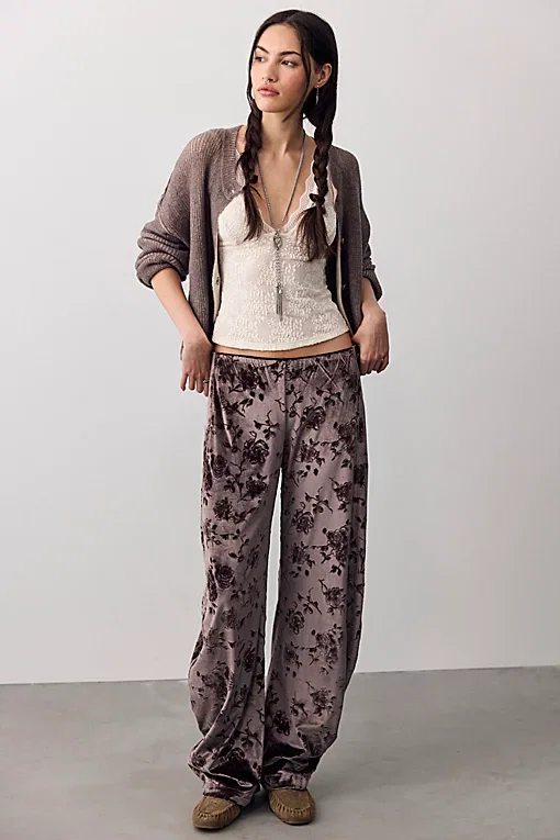 Radiance Velvet Pull On Pants