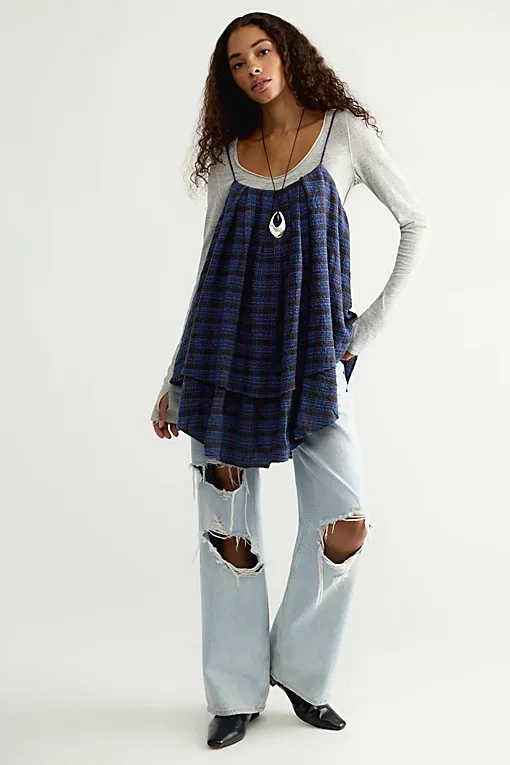 Alisha Plaid Tunic