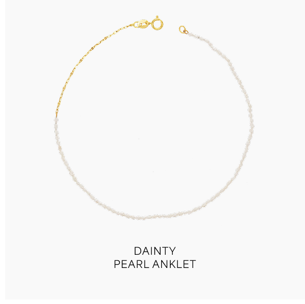 Dainty Pearl Anklet