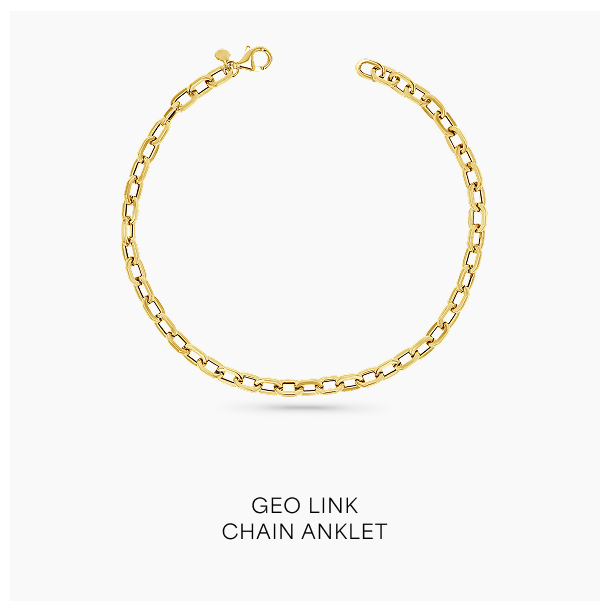Geo Link Chain Anklet