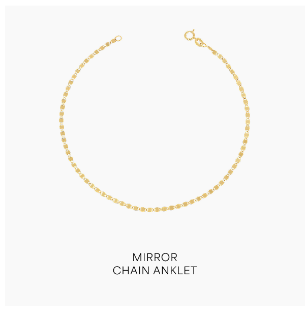 Mirror Chain Anklet