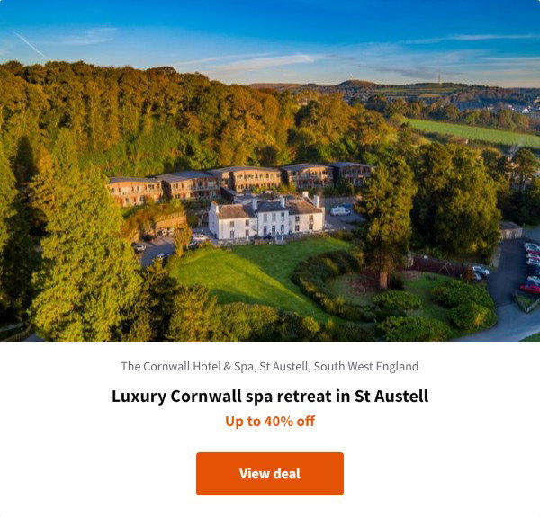 Luxury Cornwall spa retreat in St Austell