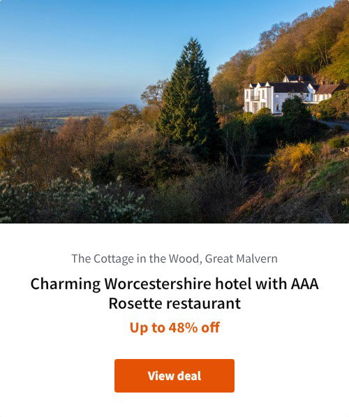 Charming Worcestershire hotel with AAA Rosette restaurant