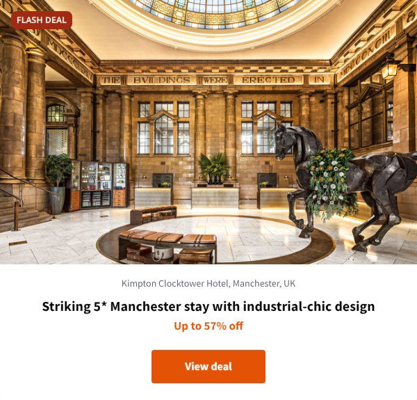 Striking 5* Manchester stay with industrial-chic design