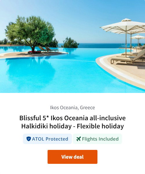 Blissful 5* Ikos Oceania all-inclusive Halkidiki holiday - Flexible holiday