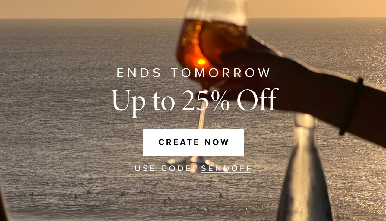 Ends tomorrow- up to 25% off