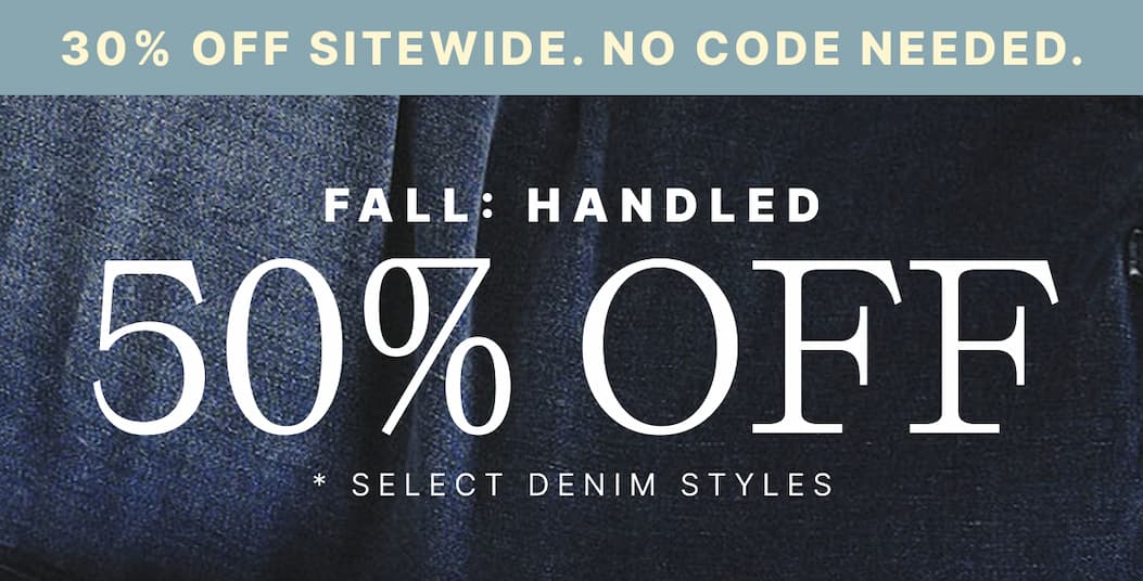 50% OFF Select Denim