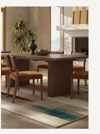 Ombré Mirage Terracotta & Teal  Rug