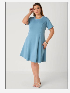 Ponte A Line Dress