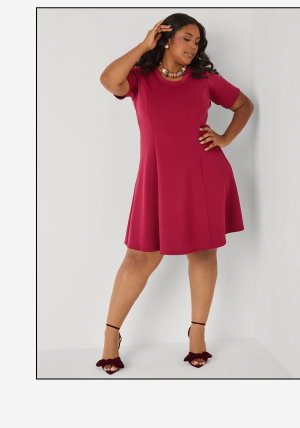 A Line Ponte Dress