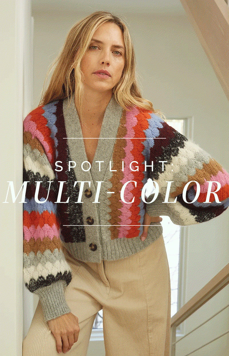 Spotlight:Multi-Color - The Carla Vest and Charlie Cardigan