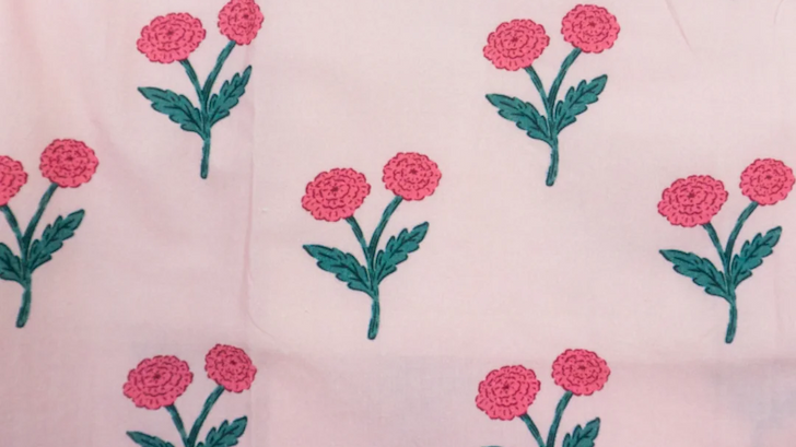 Pink Posy Block Print Collection