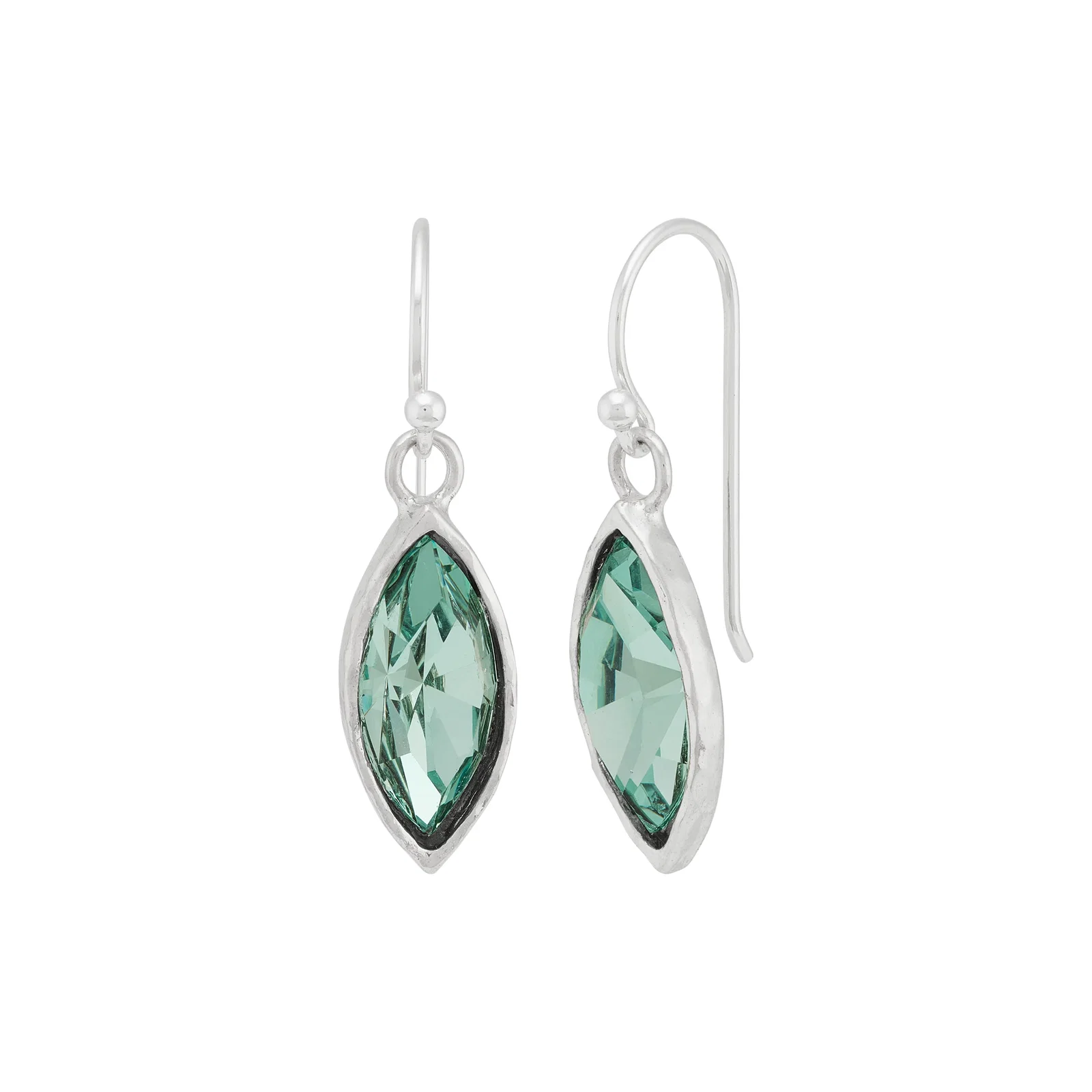 Verdant Drop Earrings, Light Green Crystal