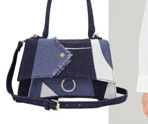 Patchwork Denim Crossbody Bag
