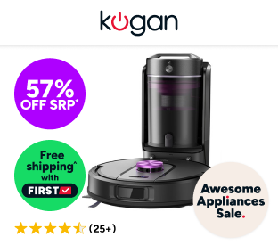 Kogan SmarterHome™ LX17 Robot Vacuum Cleaner and Mop with Bagless Auto-Empty Dock Product Image