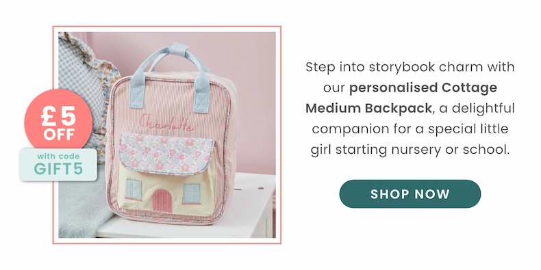 Personalised Cottage Medium Backpack