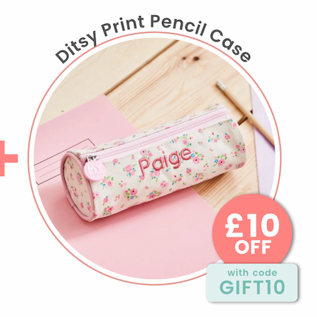 Personalised Ditsy Print Pencil Case