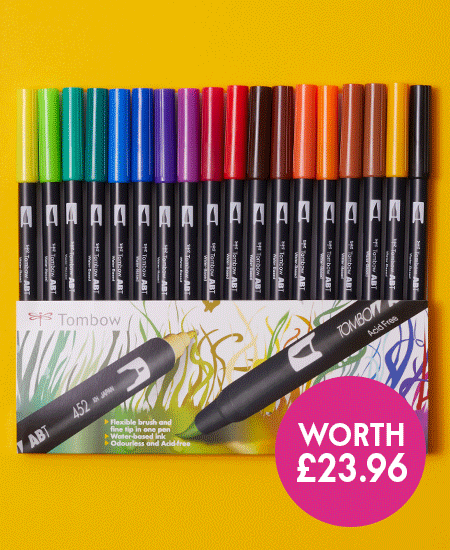 FREE GIFT | Tombow Brush Pen Gray Set of 6