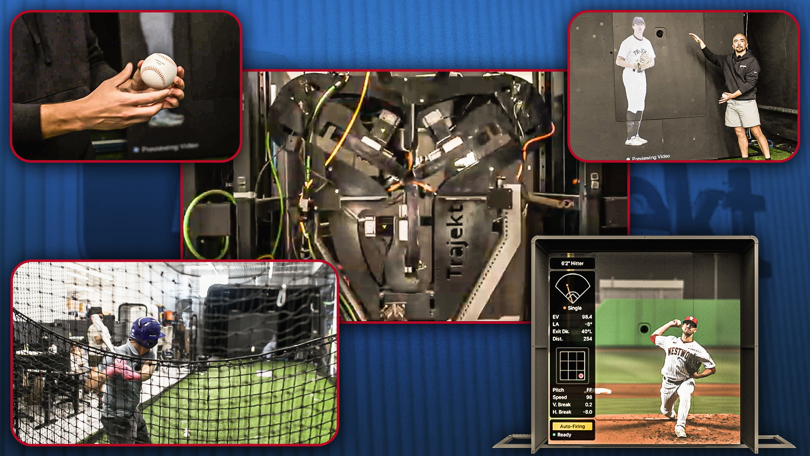 Images of the Trajekt pitching machine 