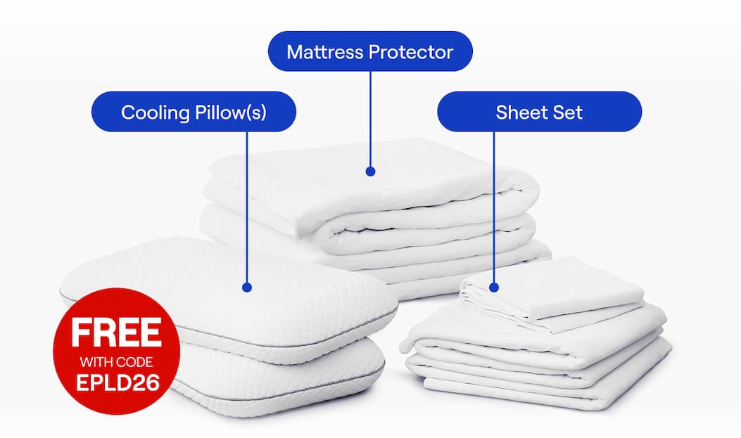 Your (future) premium Bedding Set includes: Sheets  + Pillows + Mattress Protector