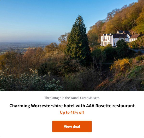 Charming Worcestershire hotel with AAA Rosette restaurant