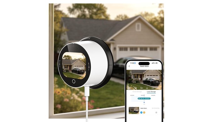 SOLIOM 5MP Window Camera with LCD Touchscreen