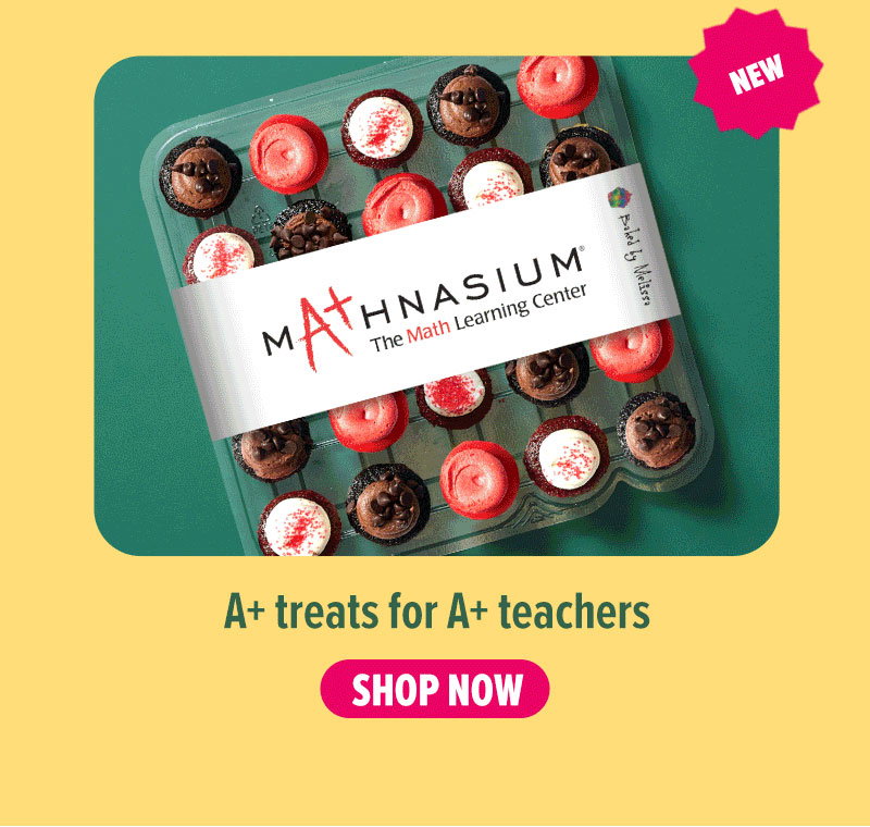 NEW: A+ treats for A+ teachers! Shop Mathnasium cupcakes now.