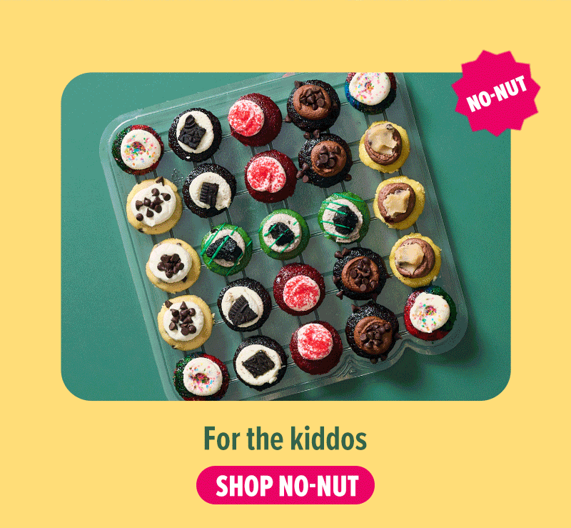 For the kiddos! Shop the no-nut cupcake collection now.