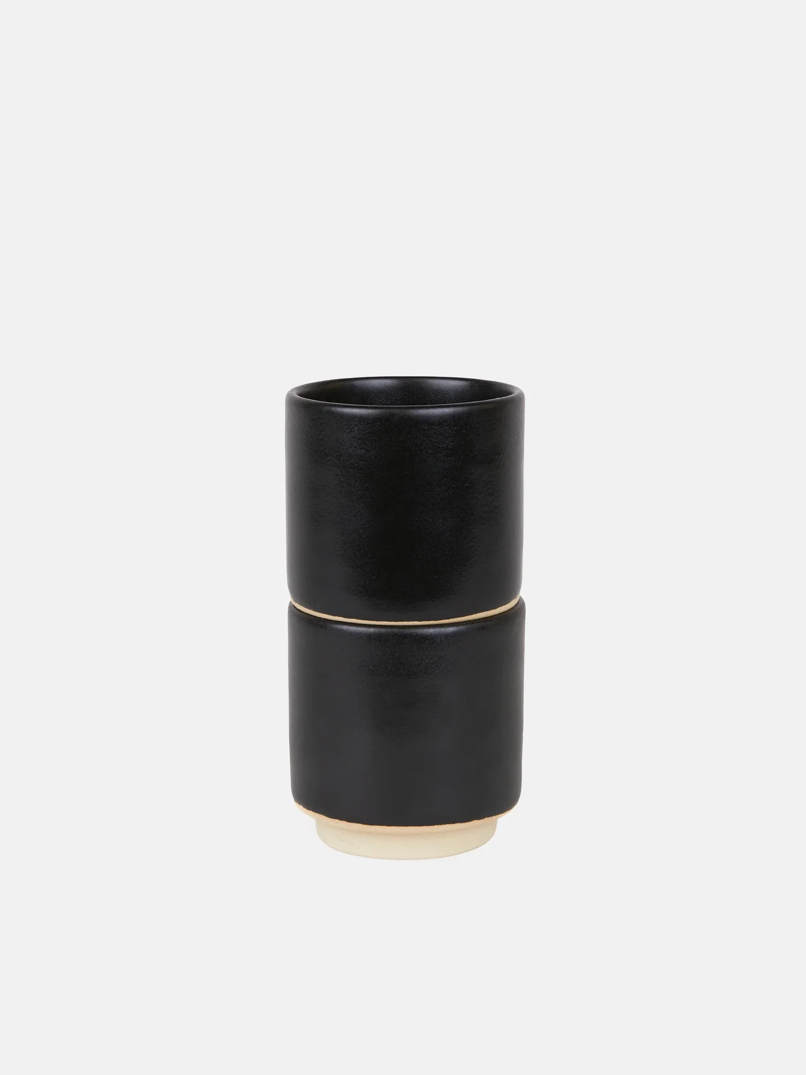 Image of Otto Ceramic Cup Set of Two Black