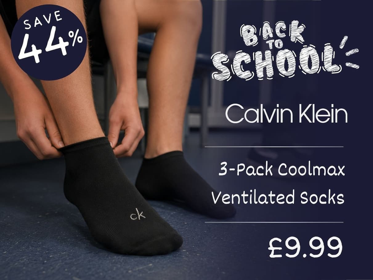 Calvin Klein Mens 2026 Golf 1/4 (3 Pairs) Coolmax Ventilated Socks