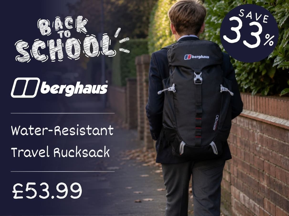 Berghaus Arrow 30 Breathable Back Panel Water Resistant Travel Rucksack