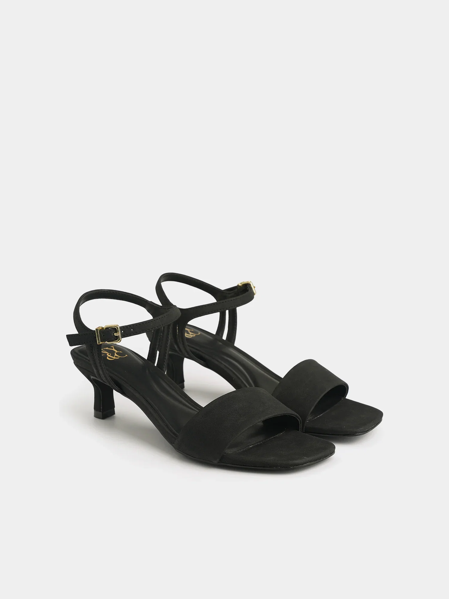 Image of Garnet Ankle Strap Kitten Heel Sandals
