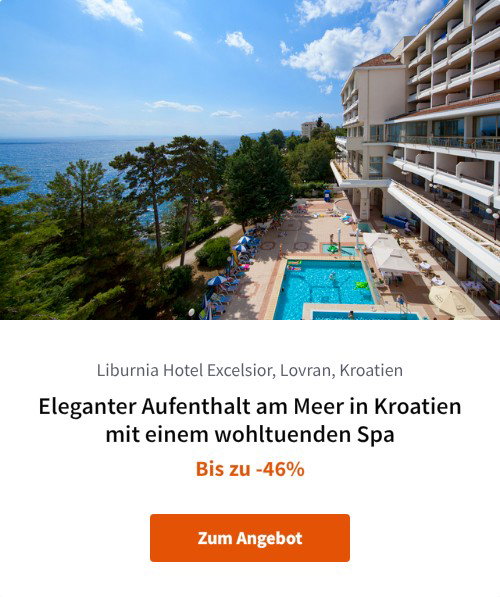 Eleganter Aufenthalt am Meer in Kroatien mit einem wohltuenden Spa