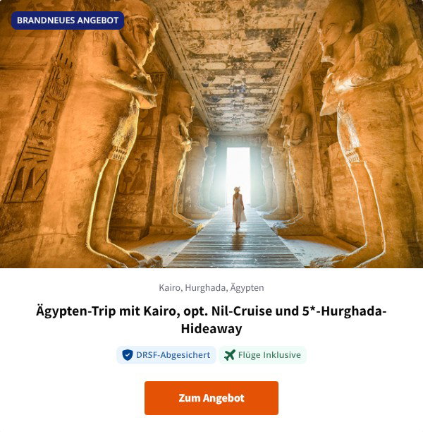 Ägypten-Trip mit Kairo, opt. Nil-Cruise und 5*-Hurghada-Hideaway