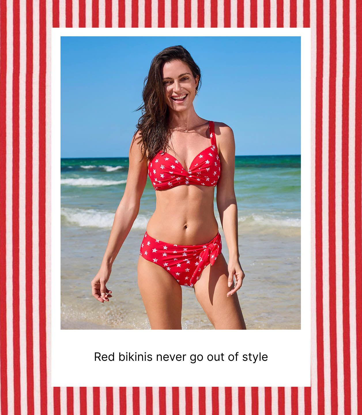 Red bikinis never go out of style