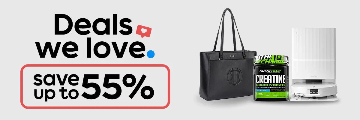 Deals we love | Save up to 55%