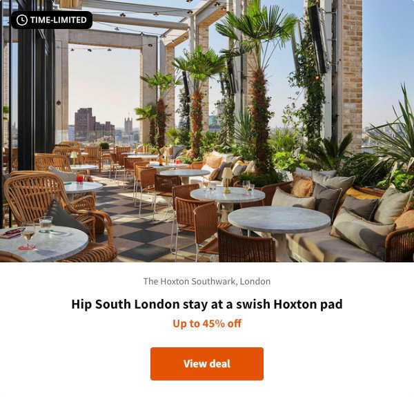 Hip South London stay at a swish Hoxton pad