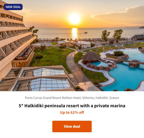 5* Halkidiki peninsula resort with a private marina