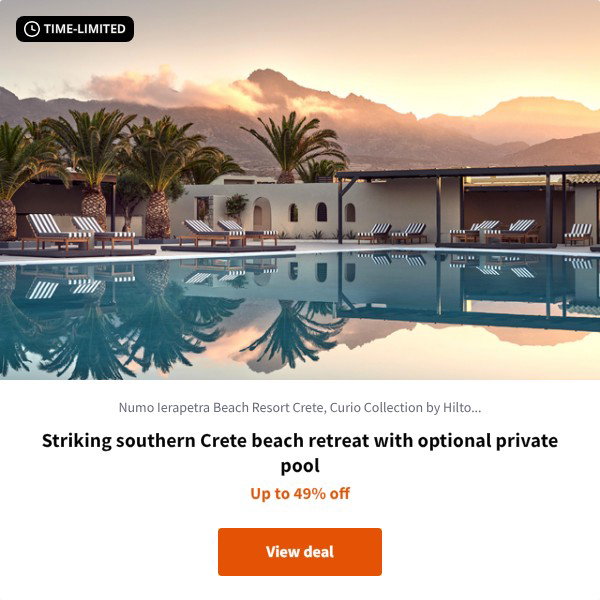 Striking southern Crete beach retreat with optional private pool