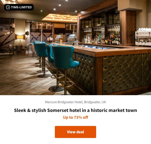 Sleek & stylish Somerset hotel in a historic market town