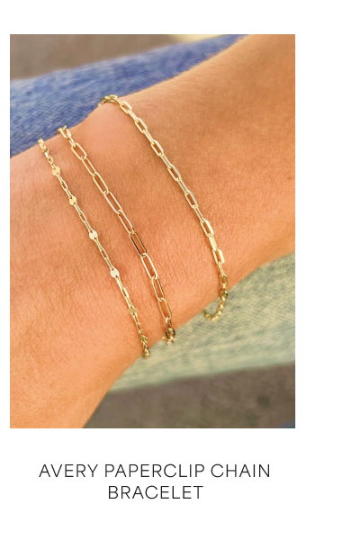 Dainty Paperclip Bracelet
