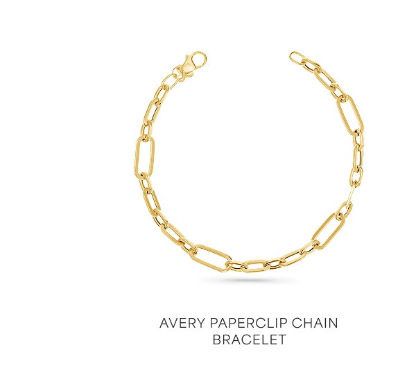 Avery Paperclip Chain Bracelets